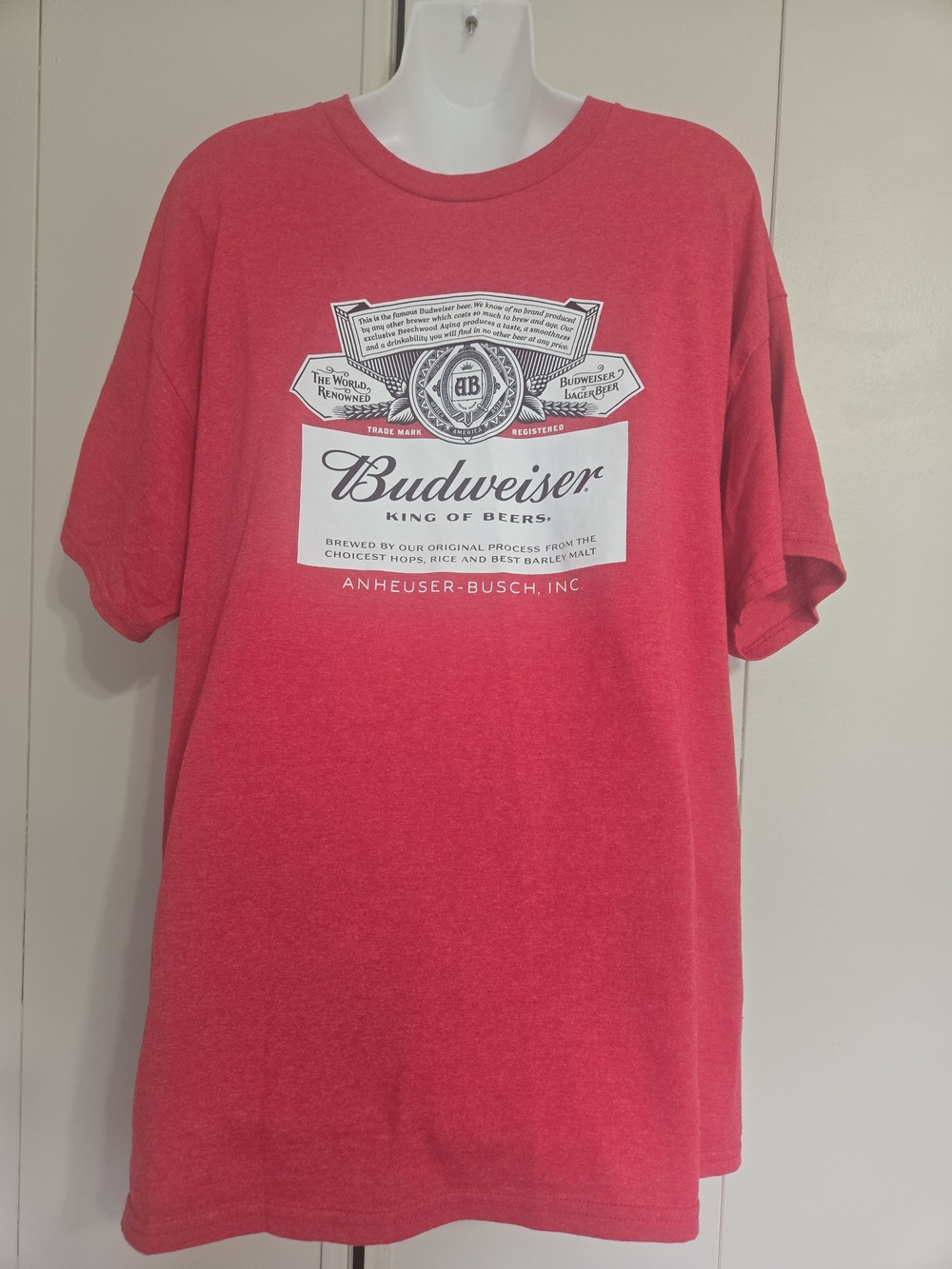 Budweiser Men’s Red Logo T-Shirt